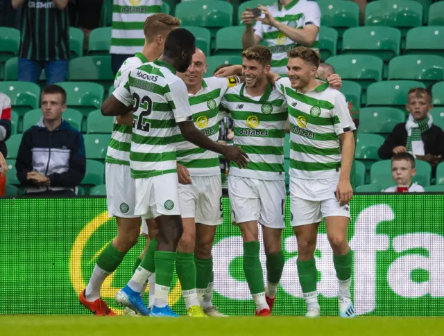 Celtic won 5-0 in the first leg against Nomme Kalju