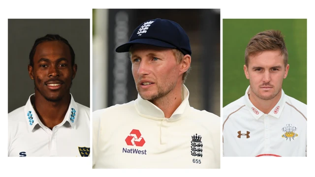 Jofra Archer, Joe Root and Jason Roy