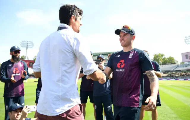 Alastair Cook and Jason Roy