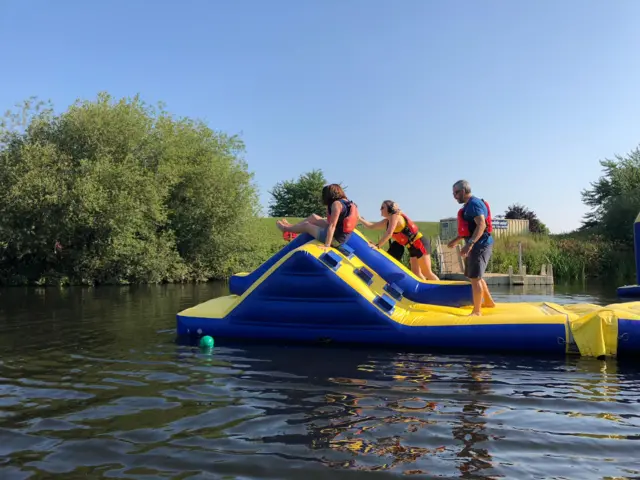 inflatable course