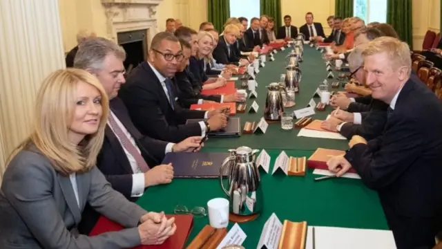 Boris Johnson's first cabinet meeting