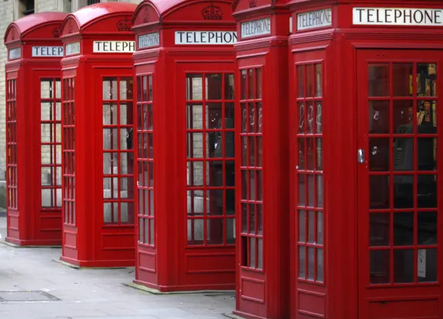 Red phone boxes