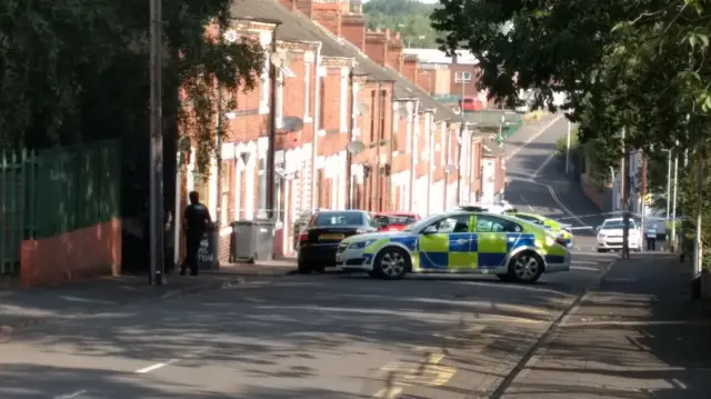 Police car on Milton Street