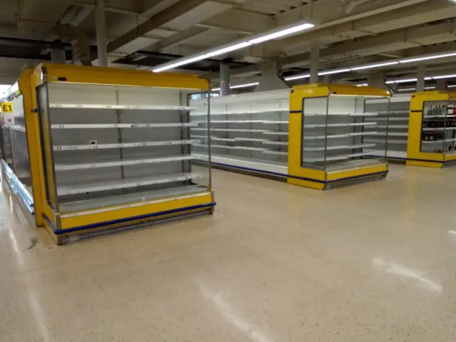 Empty Tesco shelves