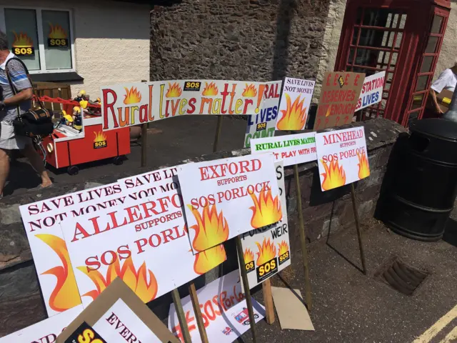 Protest placards