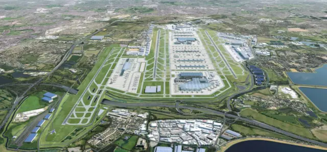 CGI of Heathrow