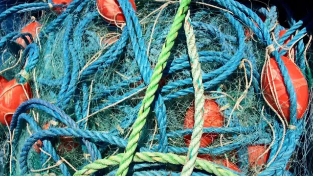 Fishing ropes and nets