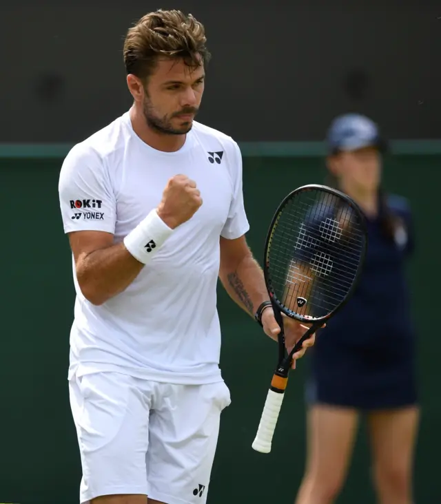 Stan Wawrinka celebrates