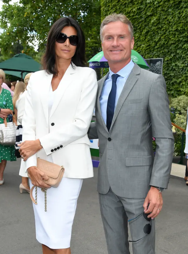 Karen and David Coulthard