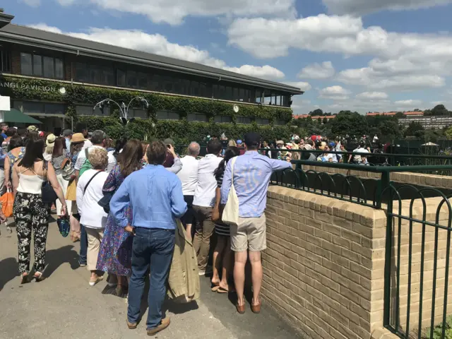 Fans looking over walls at Aorangi Park