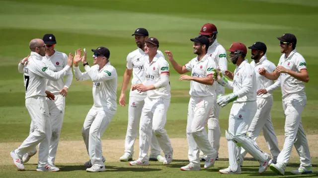 Somerset celebrate at Taunton