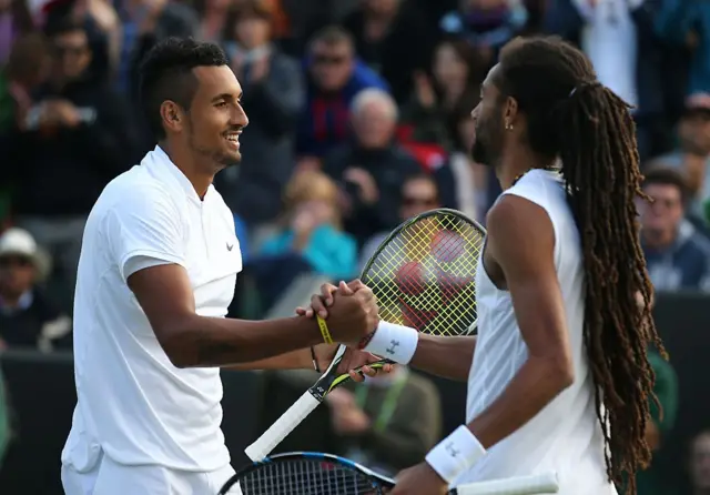 Nick Kyrgios and Dustin Brown