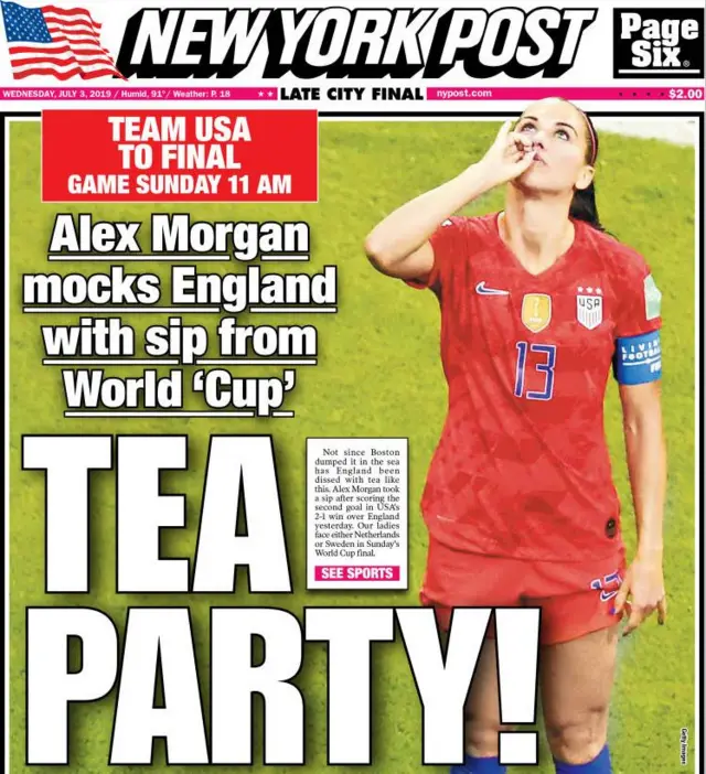 New York Post front page