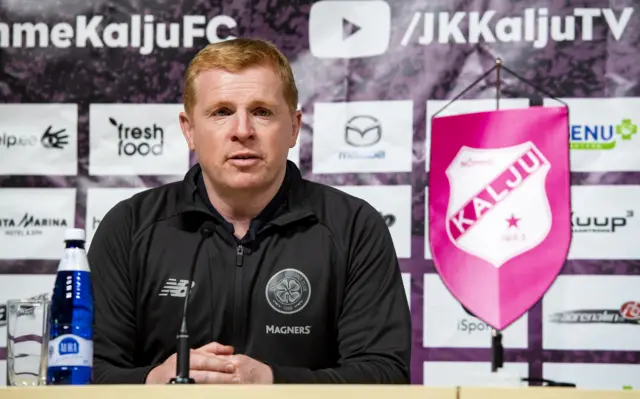 Celtic manager Neil Lennon did not waste much time in his media conference