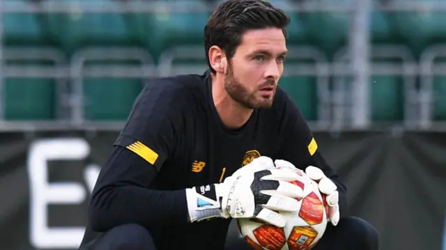 Celtic goalkeeper Craig Gordon plays for the first time this year