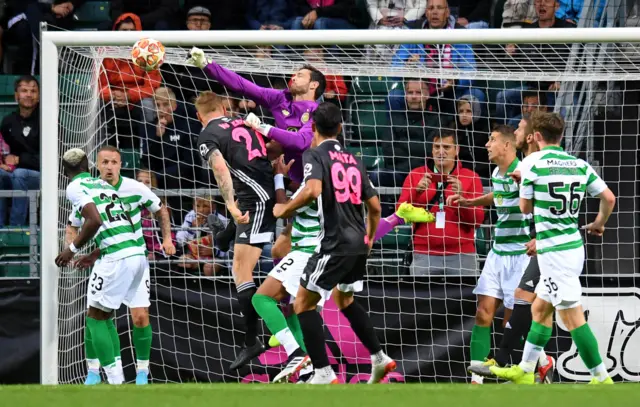 Craig Gordon punches clear under pressure