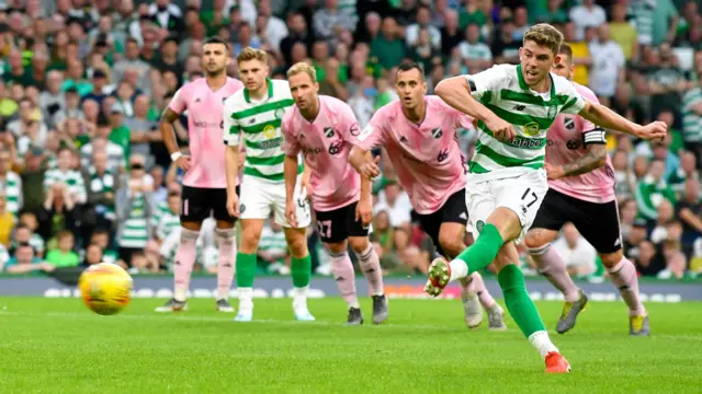 Ryan Christie scored his first goal from the penalty spot