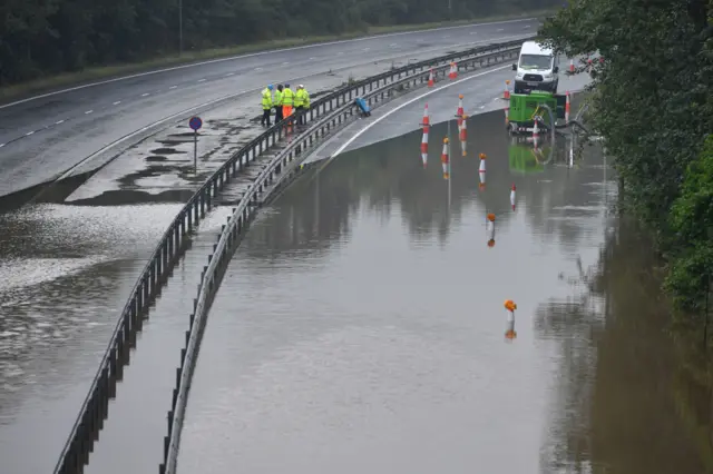 A555 floods