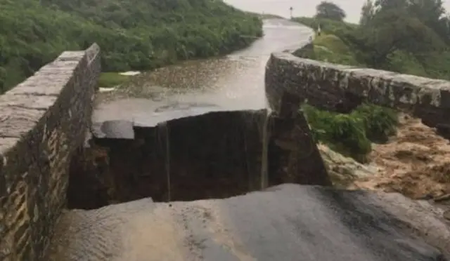 Broken bridge