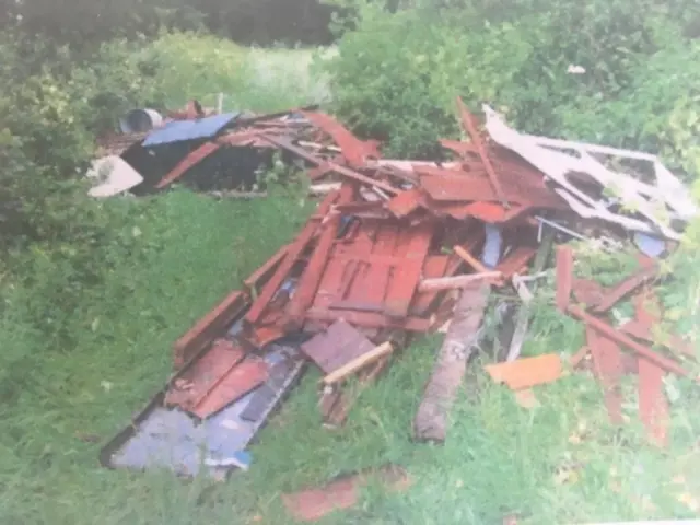 Rubbish left on the Downs in Bristol