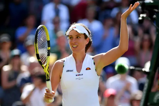Konta celebrates