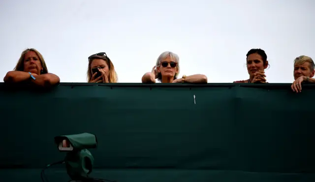 Judy Murray watches Jamie Murray