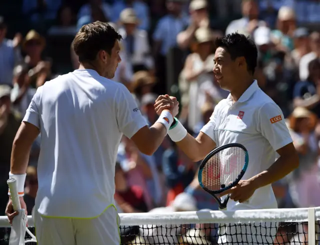 Kei Nishikori beats Cameron Norrie