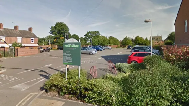 One of the car parks, on Chapel Street, Sandbach