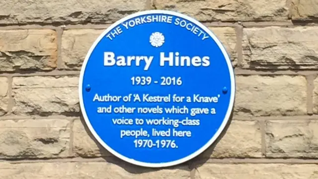 The blue plaque