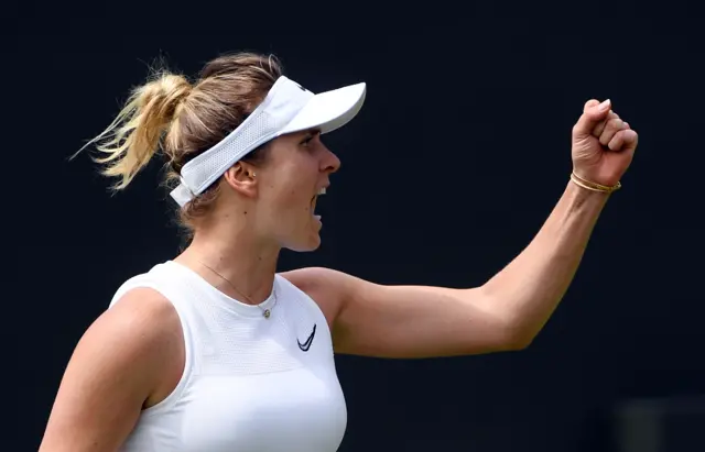 Elina Svitolina celebrates