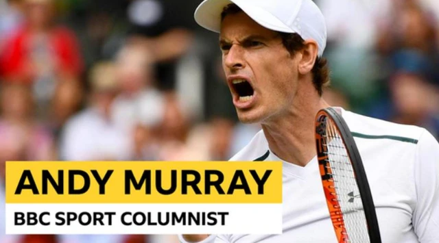 A graphic saying: Andy Murray BBC Sport columnist