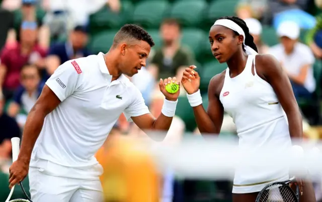 Jay Clarke (left) and Coco Gauff