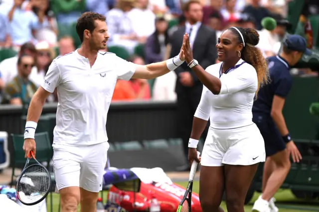 Murray and Serena Williams