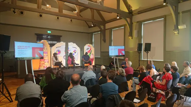 Reggie and Young Identity on stage at Interdependence