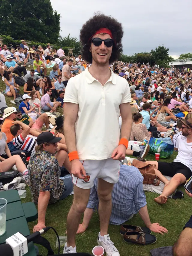 Fan dressed as John McEnroe