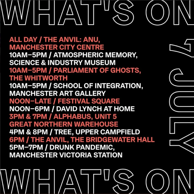 The MIF schedule for Sunday 7 July