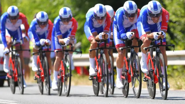 Groupama FDJ time trial bikes