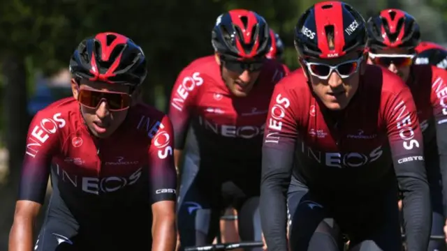 Geraint Thomas and Egan Bernal