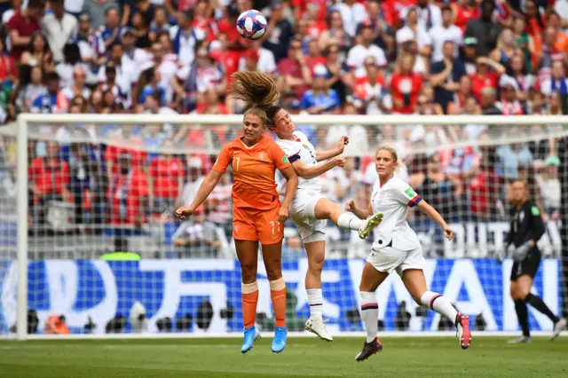 Kelley O'Hara and Lieke Martens