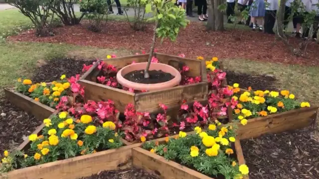 The memorial garden