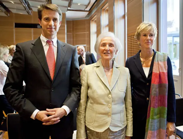 Stefan Quandt, his mother Johanna Quandt and sister Susanne Klatten