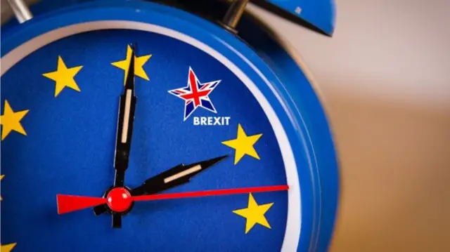 EU flag on alarm clock