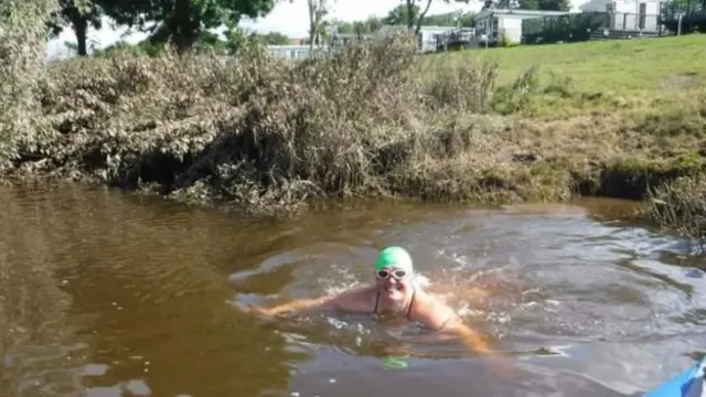 Melissa in part of the river