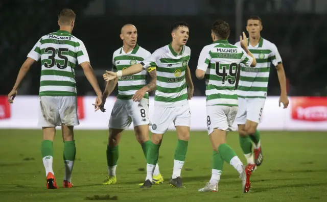 Mikey Johnston got Celtic on their way with an outstanding finish