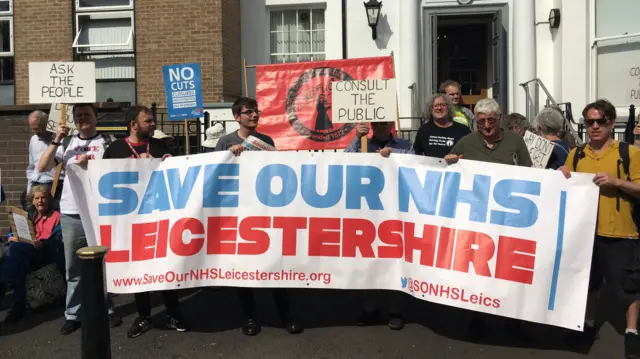 Protest against plans to sell majority of Leicester General Hospital