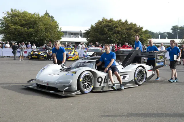 Volkswagen’s ID.R sportscar at Goodwood