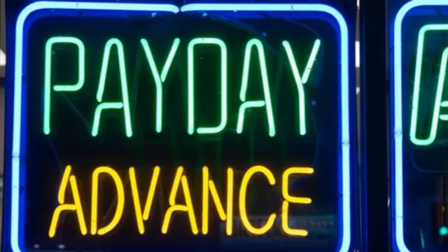 Payday loan sign