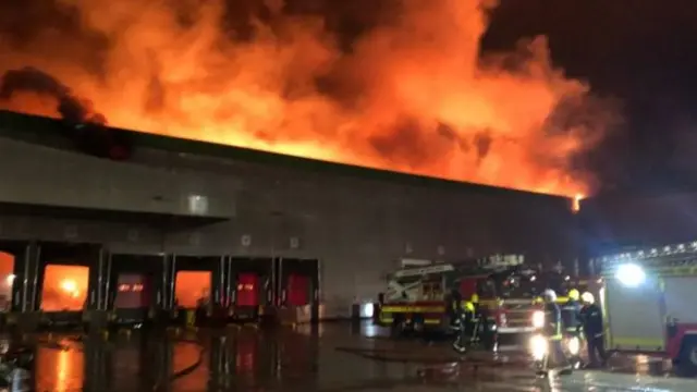 Ocado fire