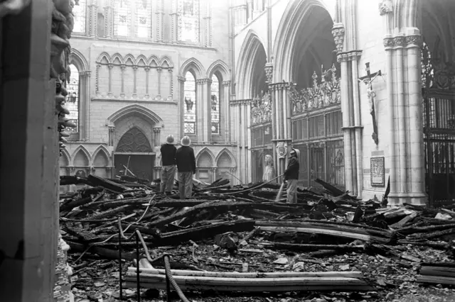 York Minster fire 1984