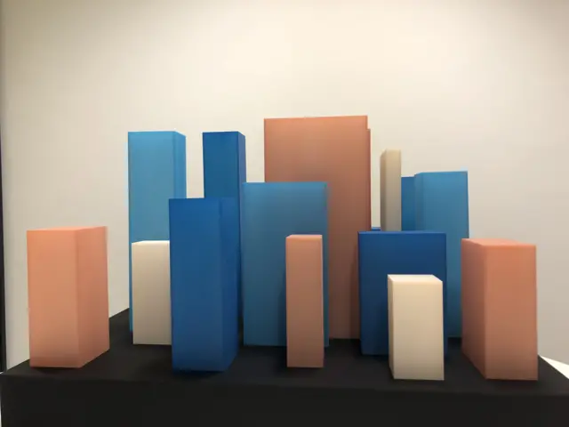 A colourful installation